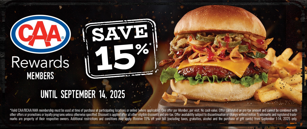 CAA Members Save 15%